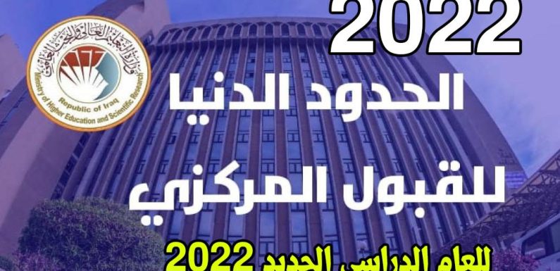 الحدود الدنيا للقبول المركزي لجامعة كربلاء للعام الدراسي 2021-2022